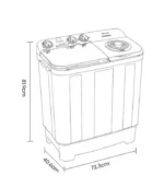 Lavadora Hisense 11 Kg Mod.WSA1102PCN1 2 Tinas - Image 3